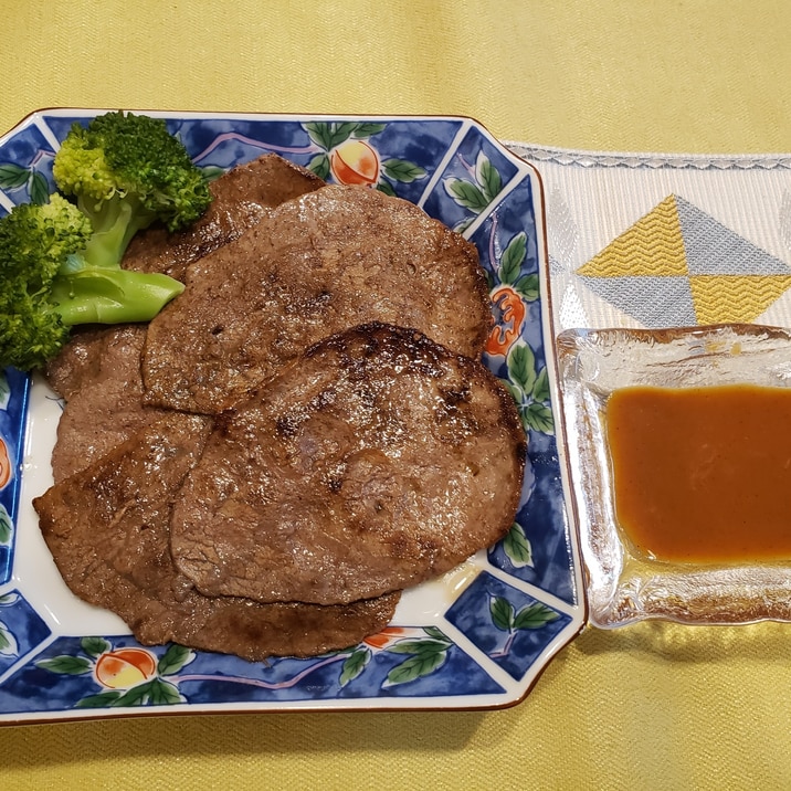 黒毛和牛の焼き肉辛子ソース♪